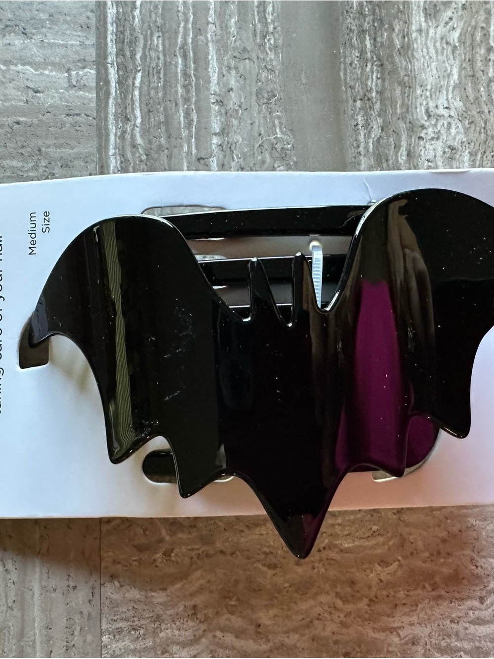 Black Bat Hair Clip - Women Accessories